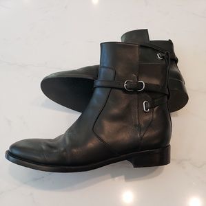 balenciaga papier chelsea ankle boots black